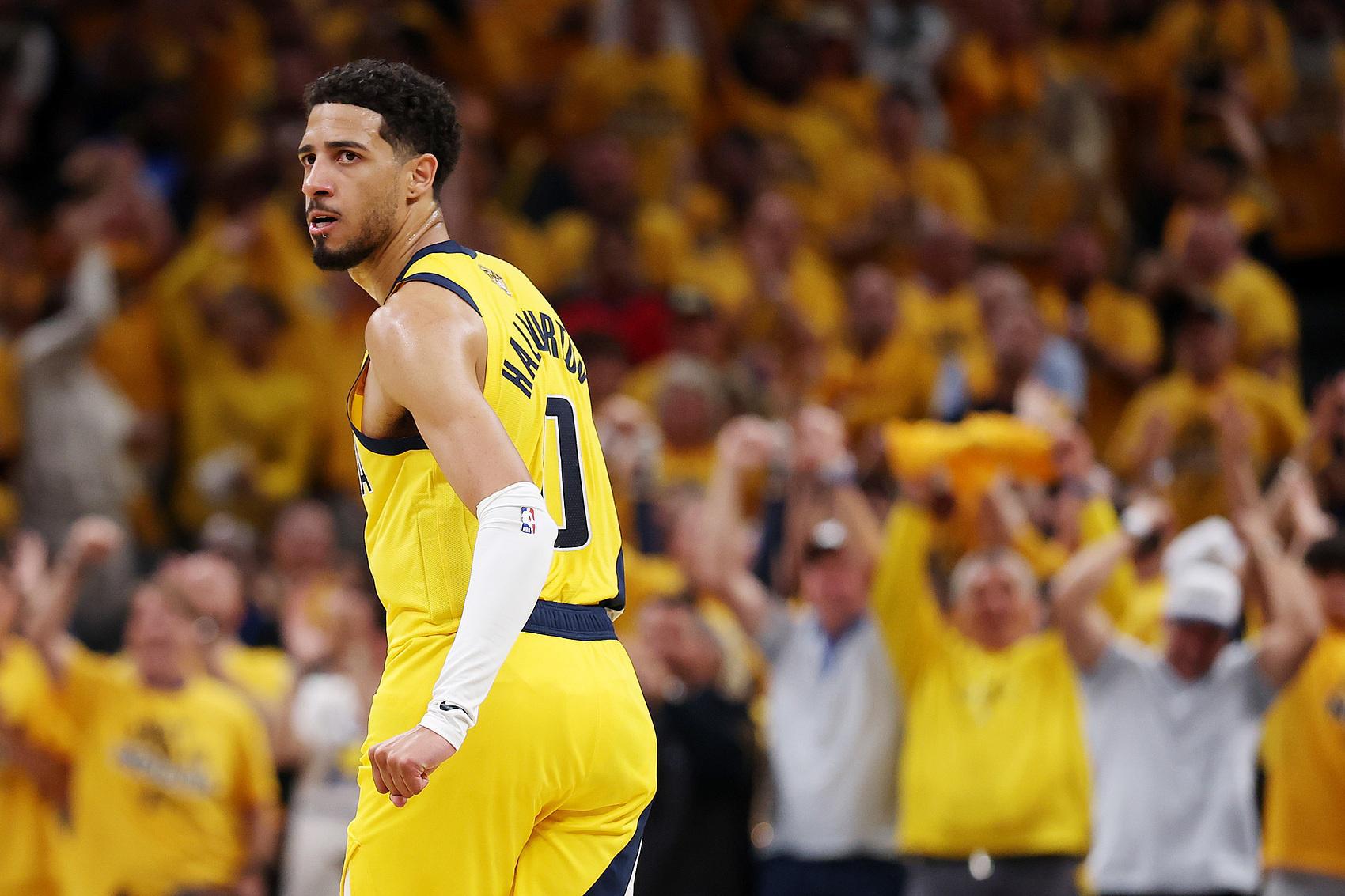 哈利伯顿总决赛无运动战进球 1958年之后首位最佳阵容球员